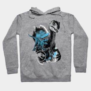 Dinosaurs in Duel: Big and Small Hoodie